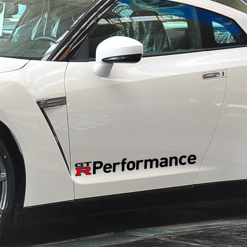 

5 Pairs GTR PERFORMANCE Car Door stickers Car-Styling For Nissan GTR qashqai 2015 juke x-trail tiida note car accessories