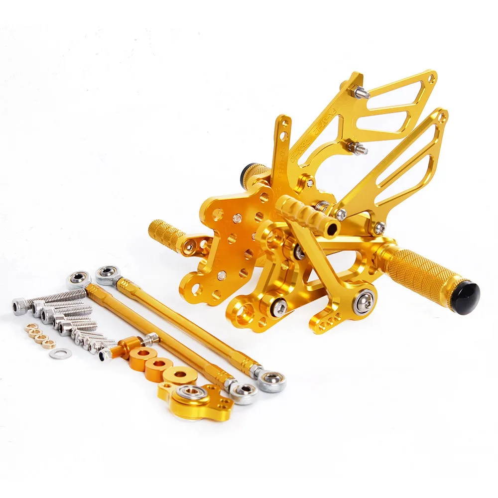 For HONDA CBR600RR CBR 600RR CBR 600 RR 2003-2006 CNC Aluminum Motorcycle Adjustable Rearset Rear Set Foot Pegs Pedals Footrest