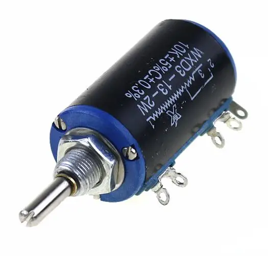 1pcs WXD3-13-2W 1k 2.2k 4.7k 6.8k 10k 22k 33k 47K 100k Ohmic winding potentiometer precision potentiometer