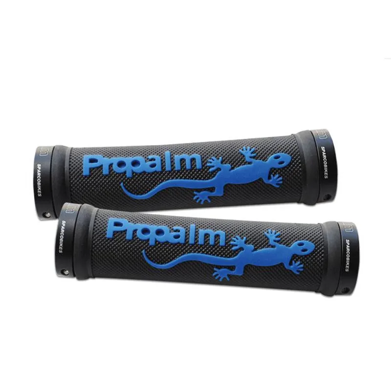 Propalm bicycle grips colorful straight handles TPR rubber aluminum lock ring double side lock-on bike Grips riding equipment