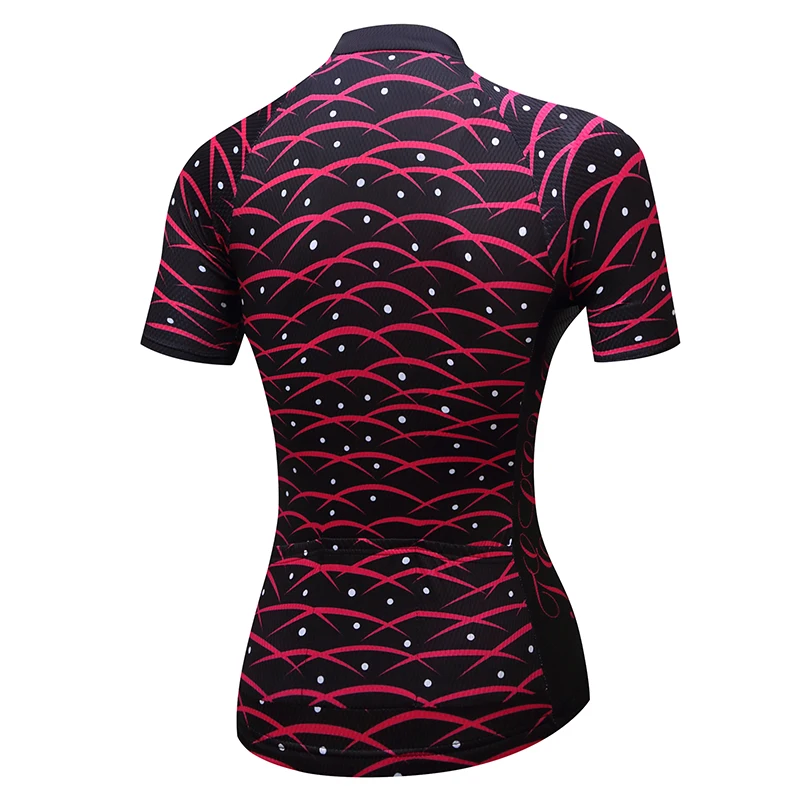 TELEYI Black Women Cycling Jersey Top Summer Ciclismo Quick Dry Cycling Clothing XS-4XL