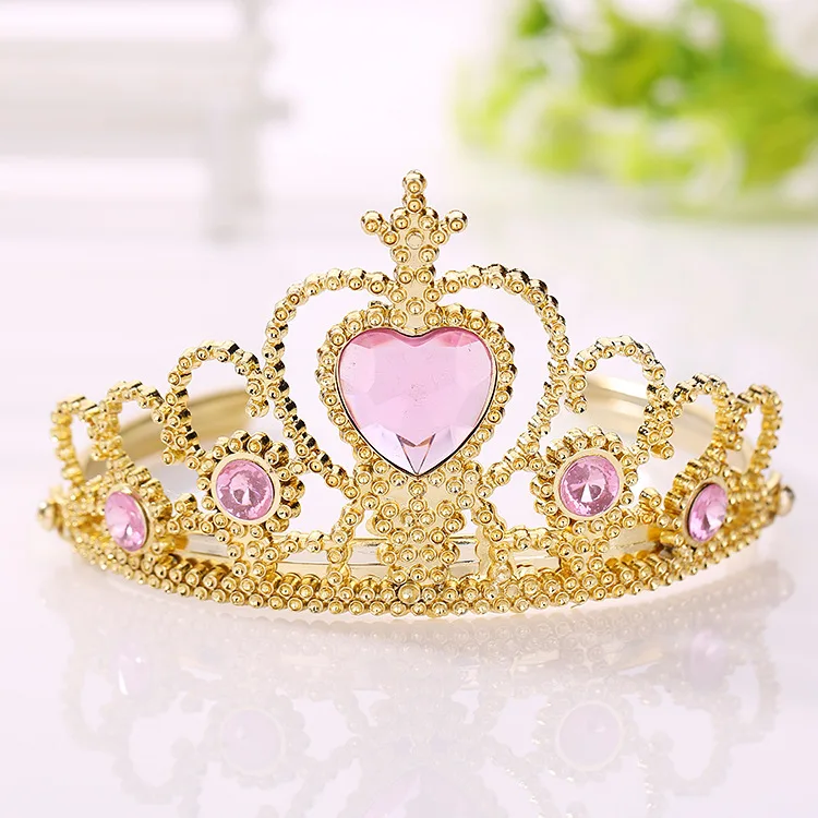 cute princess crowns hairband birthday gift for girls kids hair head hoop band headband accessories for children tiara headdress