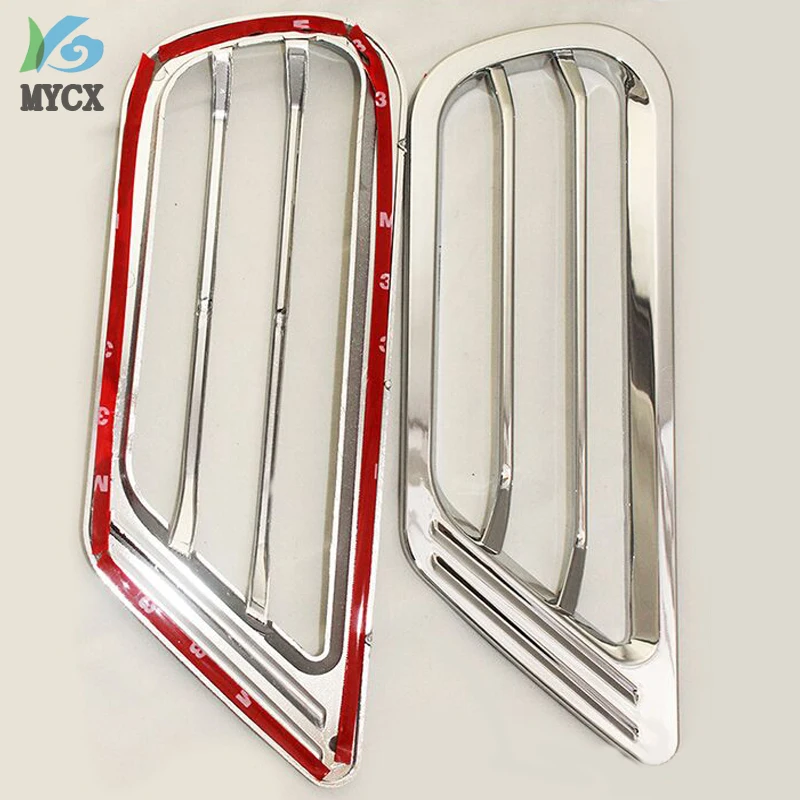 For Toyota Land Cruise 4500 LC100 FJ100 1998-2004 Side Tuyere ABS Chrome Plated Car Silver Plating Modified Tuyere Tim 2pcs