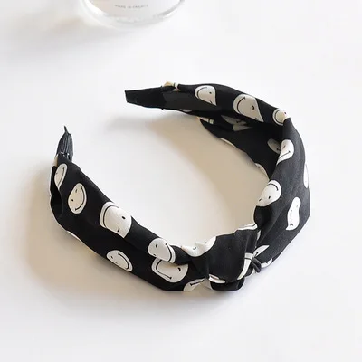 Spring/summer new hair ornaments tiara Fashion elegant hair hoop Korean knotting fabric Wide-side hair hoop headband hairpin