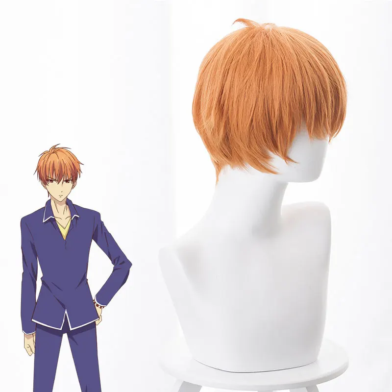 Anime Fruits Basket Soma Souma Kyo Short Wig Cosplay Costume Furutsu Basuketto Heat Resistant Synthetic Hair+Wig Cap