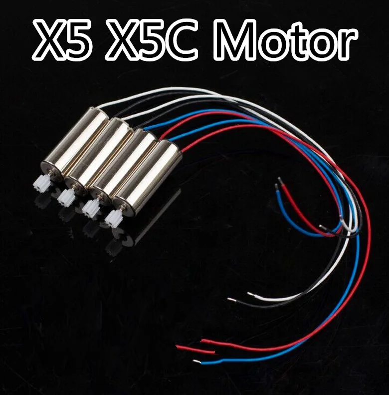 

4PCS as showing SYMA X5C X5 RC Drone Motor Engine A and Engine B X5C RC Quadcopter Helicopter Spare Parts Engine Accessories