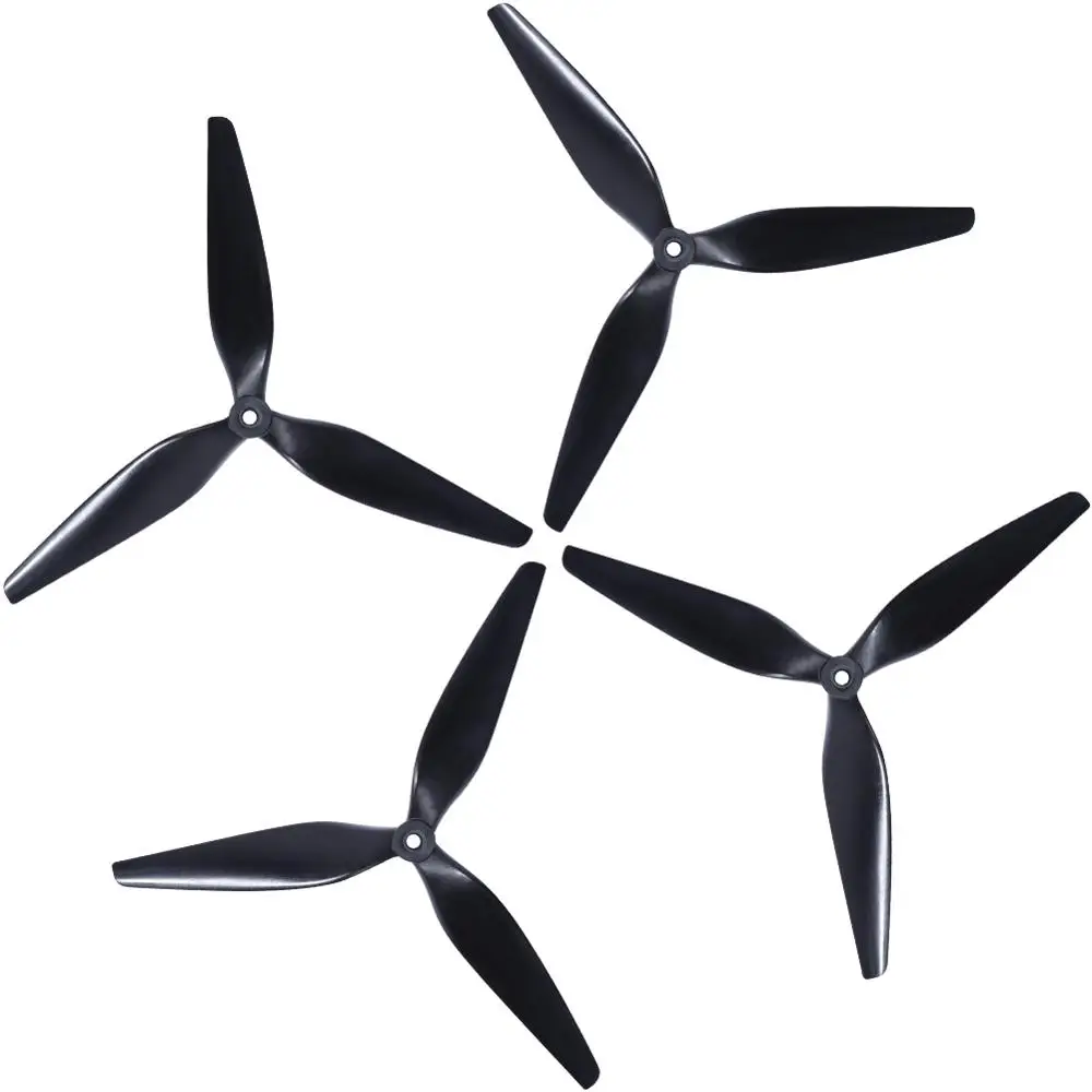 4pc HQ Macroquad Prop 10X5X3/9X5X3 1050/9050 10inch/9inch 3 blade/tri-blade Black-carbon Reinforced Nylon propeller prop for FPV