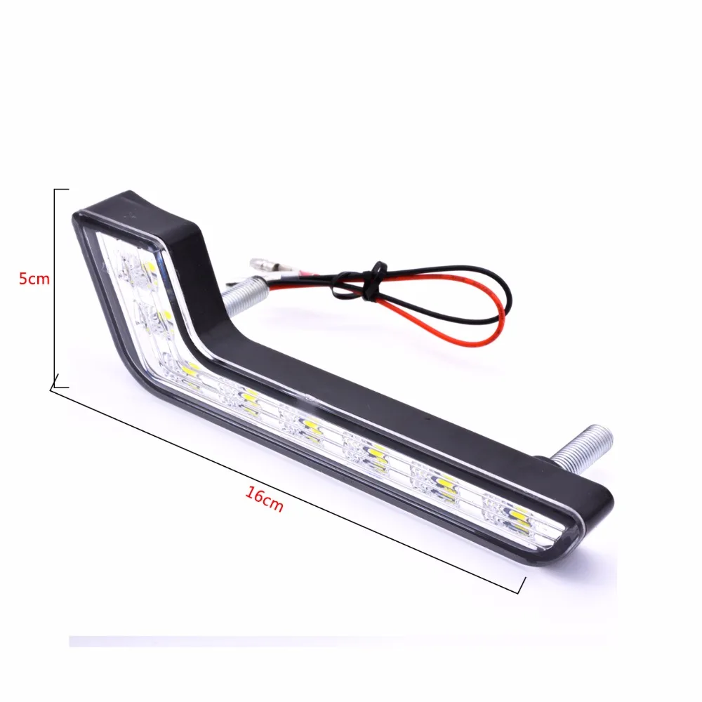 2個8 ledカーデイタイムランニングライトledフォグランプ車の外光キセノンランプ用の駆動フォグライトメルセデス · ベンツdrl led