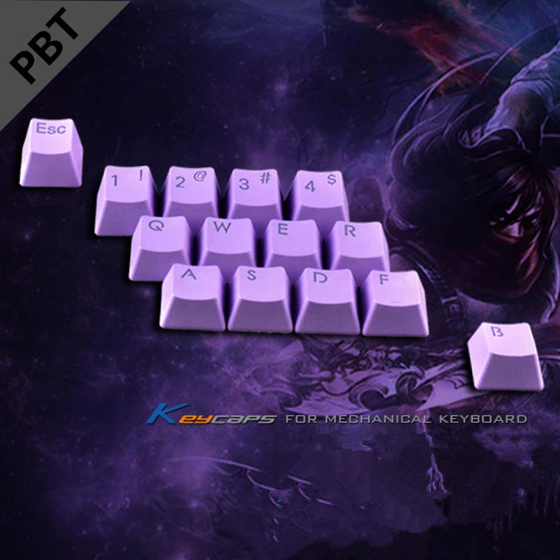 LOL Keycaps PBT Backlit 14Keyset OEM Profile Key Caps With Keycap Puller For MX Switches Backlit Mechanical Gaming Keyboard