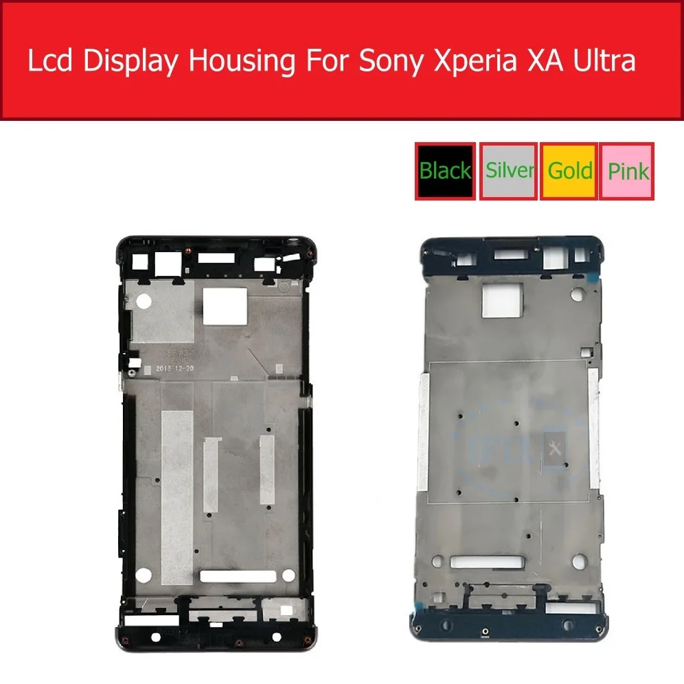 LCD Middle Housing Case For Sony Xperia XA F3111 F3112 F3115 Front Frame Bezel Chassis For Sony XA Ultra C6 F3215 F3216 Plate