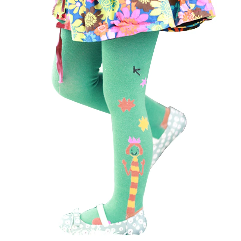 1-7T Cute Children Tights for Girls Cotton Girls Design Tights Kids Spring Pantyhose Baby Girl Stockings Children\'s Clothing