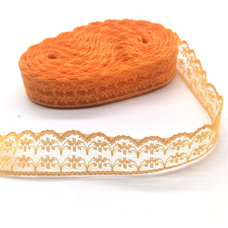 10Yards High Quality Beautiful White Lace Ribbon Tape 22MM Lace Trim DIY Embroidered For Sewing Decoration African Lace Fabric