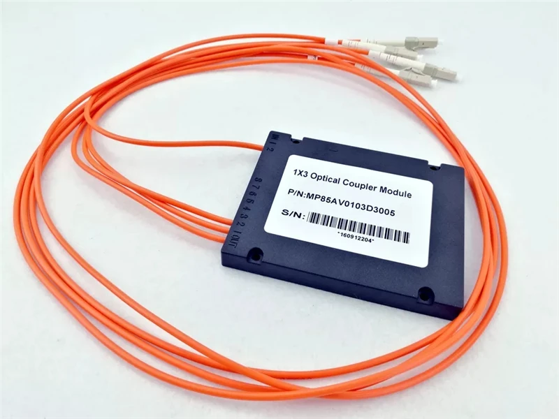 1*3 FBT сплиттер MM 850nm 50/125um abs Тип LC/PC 1x 3 ftth соединитель многорежимный одно окно 1mtr 3,0 мм кассета ELINK 5 шт.