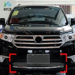 High Quality Stainless Steel Front Grille Around Trim Racing Grills Trim Fit For Toyota Highlander 2012