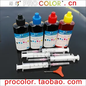 64 64XL N9J90AN CISS Dye ink refill kit for hp HP64 Envy Photo 5542 6220 6230 6232 6252 6255 6258 7120 Inkjet Cartridge printer