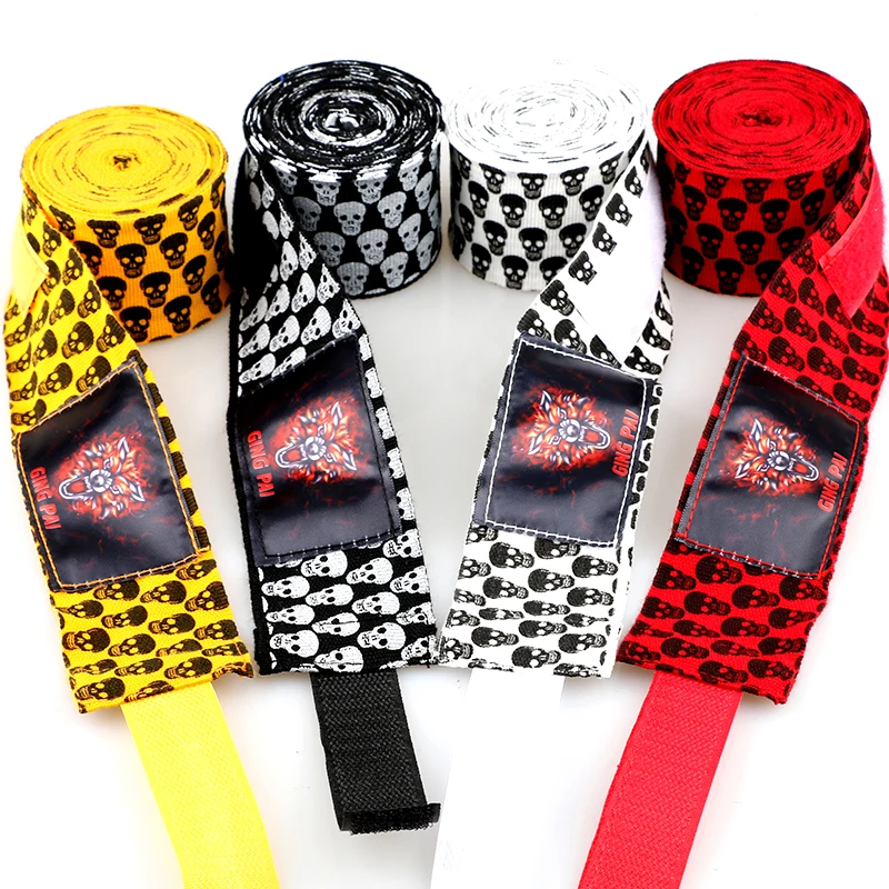 NEW DEATH SKULLS ELASTIC HAND WRAPS Meister MMA Cotton&Polyester Boxing Wraps Handwraps Bandage