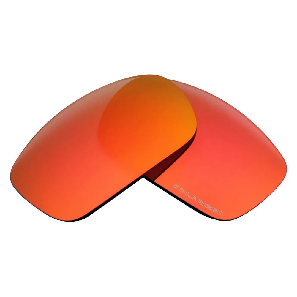 SNARK POLARIZED Resist SeaWater Replacement Lenses for Oakley X Squared X-Metal Sunglasses Fire Red