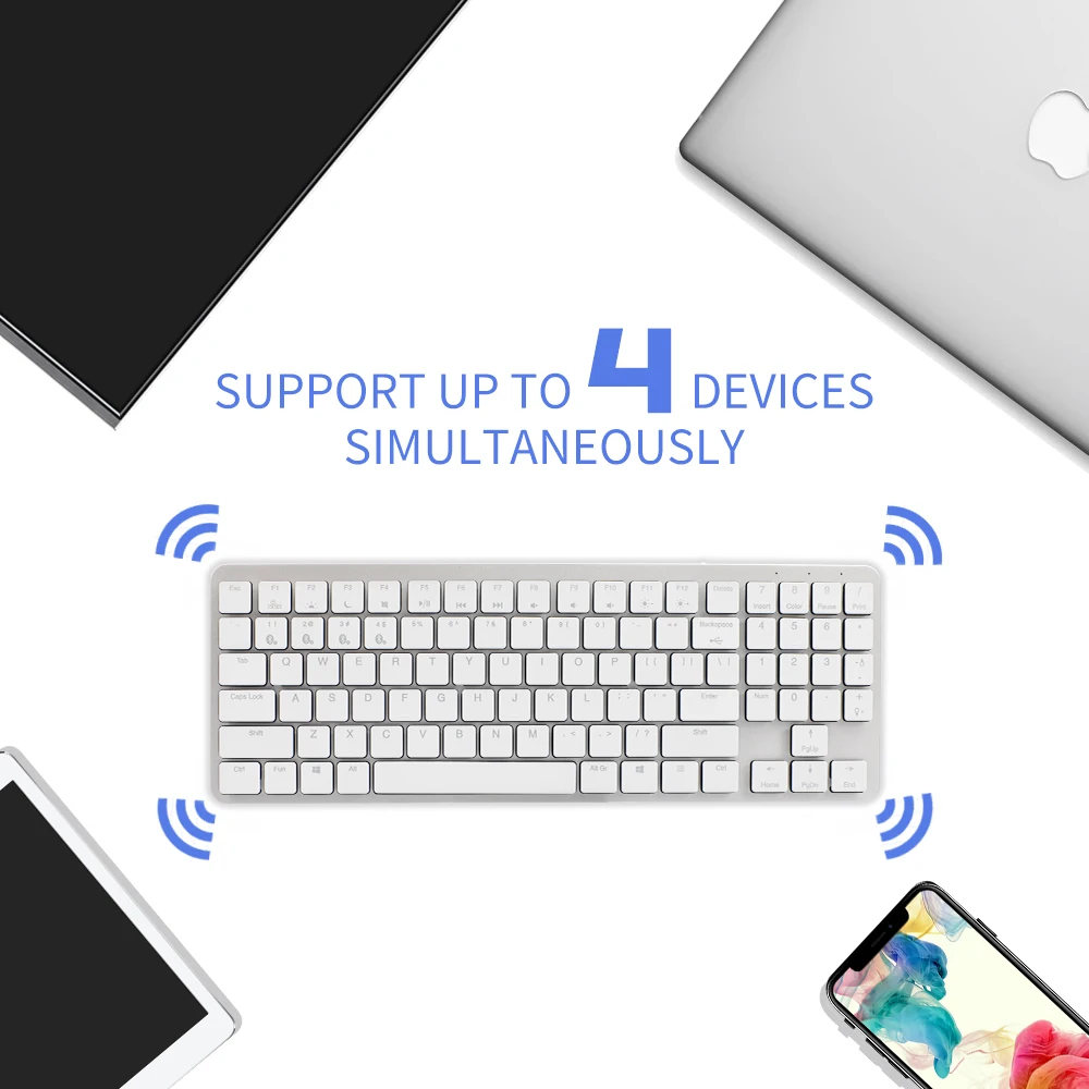 HEXGEARS X1 Bluetooth Keyboard RGB Backlight PBT Keycap Kailh CHOC Switch Keyboard Wireless Portable Mechanical Keyboard