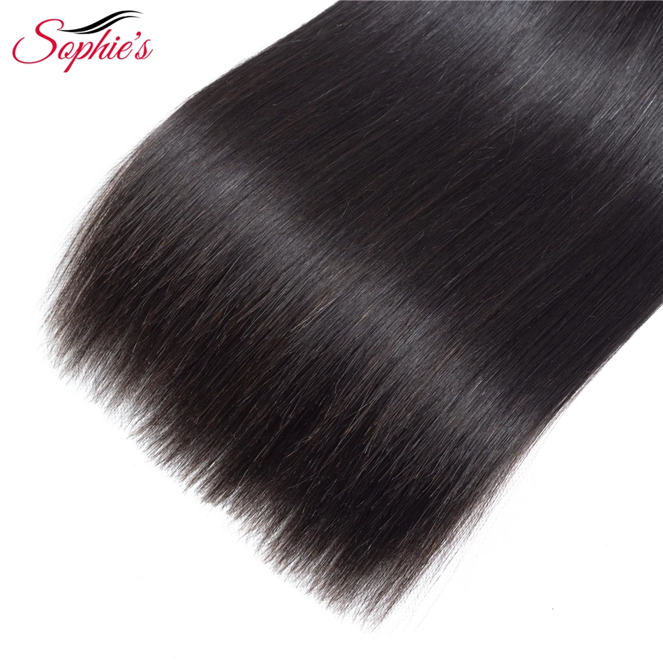 Sophie Lurus Rambut Brazilian Menenun Rambut Manusia 100% 1 Bundle Promo Non Remy Rambut Ekstensi 3 atau 4 bundel Dapat Membeli