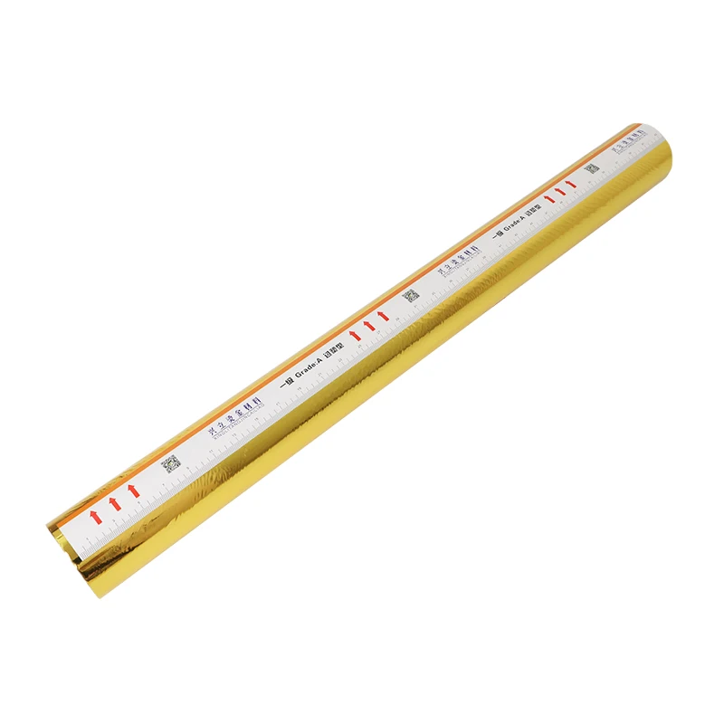 

High quality rainbow Gold Glossy film hot stamping foil paper