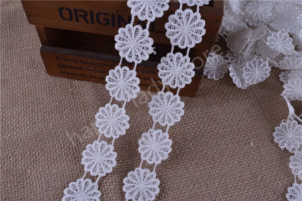 

28yards White Round Venise/Venice Lace Victorian Lace Fringe Trim,diy crafted sewing 3cm