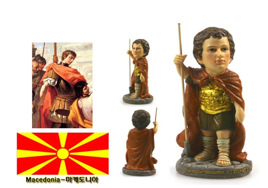 

Macedonian Alexander The Great Creative Resin Crafts World Celebrity Statue Tourism Souvenir Gifts Collection Home Decortion