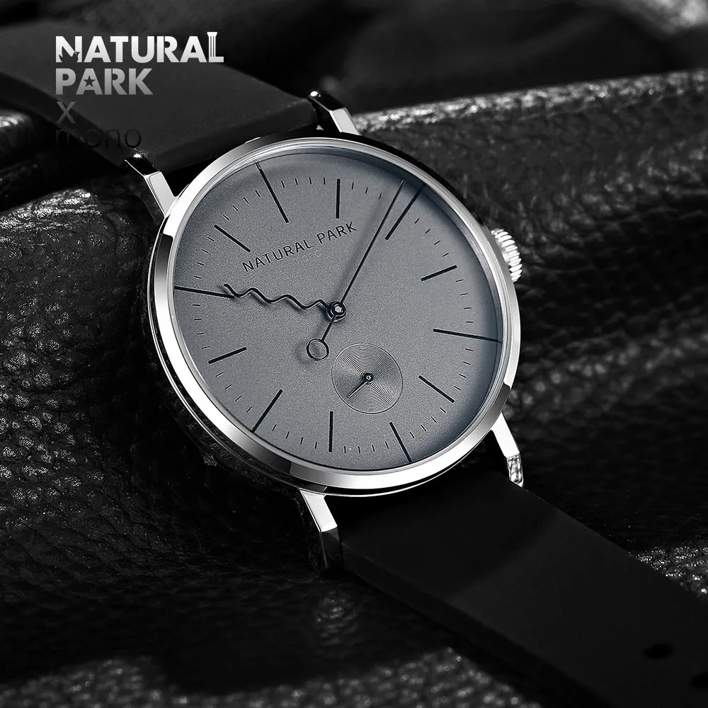 Relogio Masculino NATURAL PARK Watch Men Brand Luxury Steel Waterproof Quartz Mens Watches Casual Sport Male Clock Wristwatches