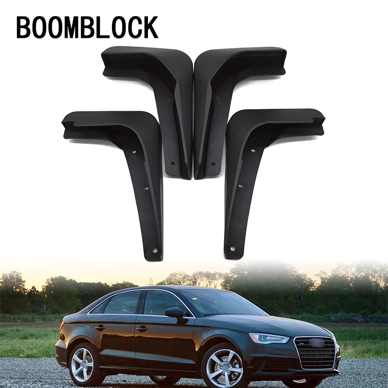 4pc Car Front Rear Mud Flaps Mud Flap Mudguards Fender For Audi A3 Sedan 2013 2014 2015 2016 Auto Accessories