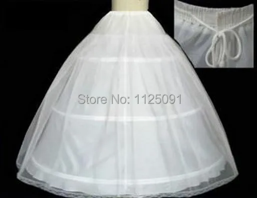 Auf Lager Heißer Verkauf 3 Hoop Ballkleid Bone Full Krinoline Petticoats Für Hochzeit Kleid Hochzeit Rock Zubehör Slip