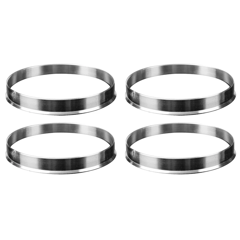 4 x Universal Aluminum Hub Centric Ring Wheel Spacer Set 74.1mm O/D 72.6mm I/D