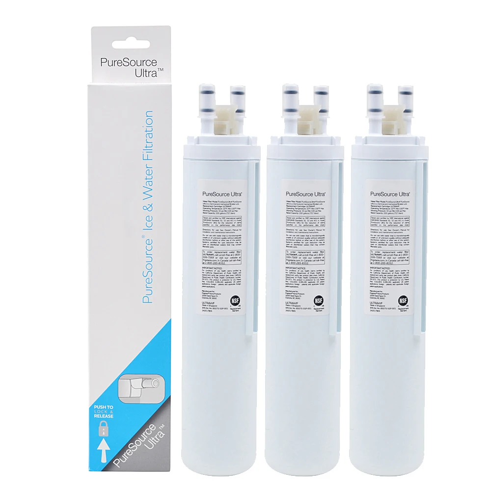 Reemplazo del filtro purificador de agua de carbón activado para Frigidaire Ultrawf purescargo 1 filtro de hielo y agua de refrigerador 3 unids/lote