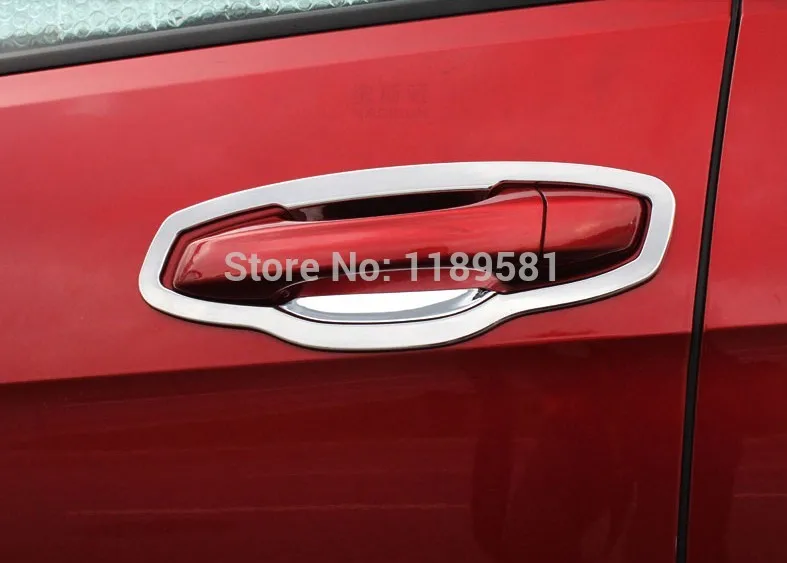 

Для VW Golf 7 MK7 2014 2015 2016 ABS хромированная отделка чаши дверей автомобильные аксессуары наклейки