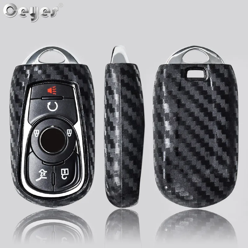 Ceyes Car Styling Auto Protection Key Shell Case For Opel Astra Buick Encore Envision Carbon Fiber Cover Accessories Car-Styling