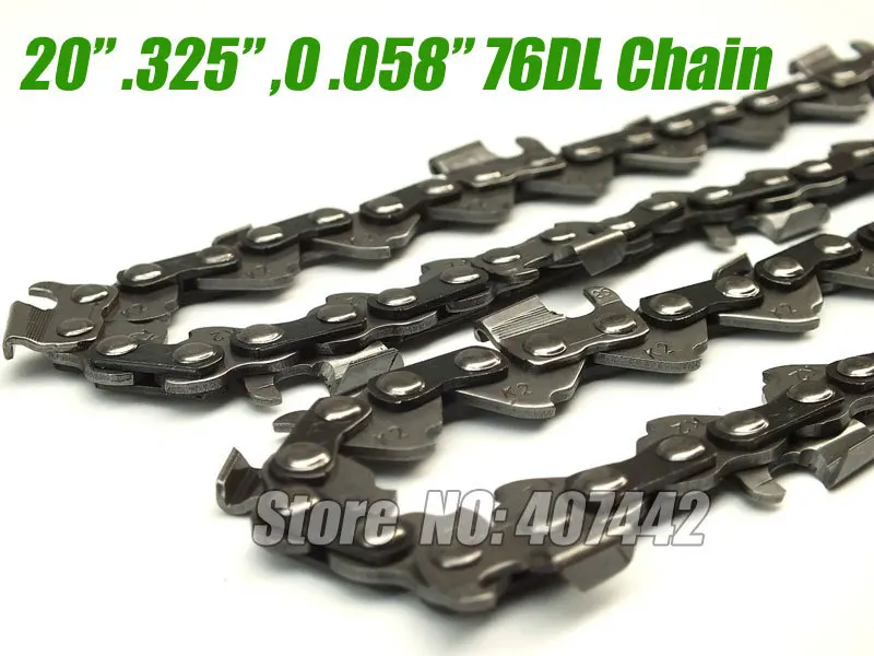 

20 inches CHAIN FITS CHINESE CHAINSAW 4500 5200 .325 0.058" 76 drive links