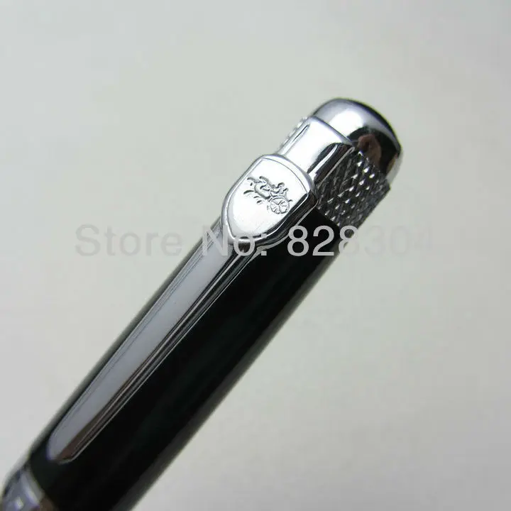 Jin Hao high quality classic ancient silver , black high-grade medium nib fountain pen shipping