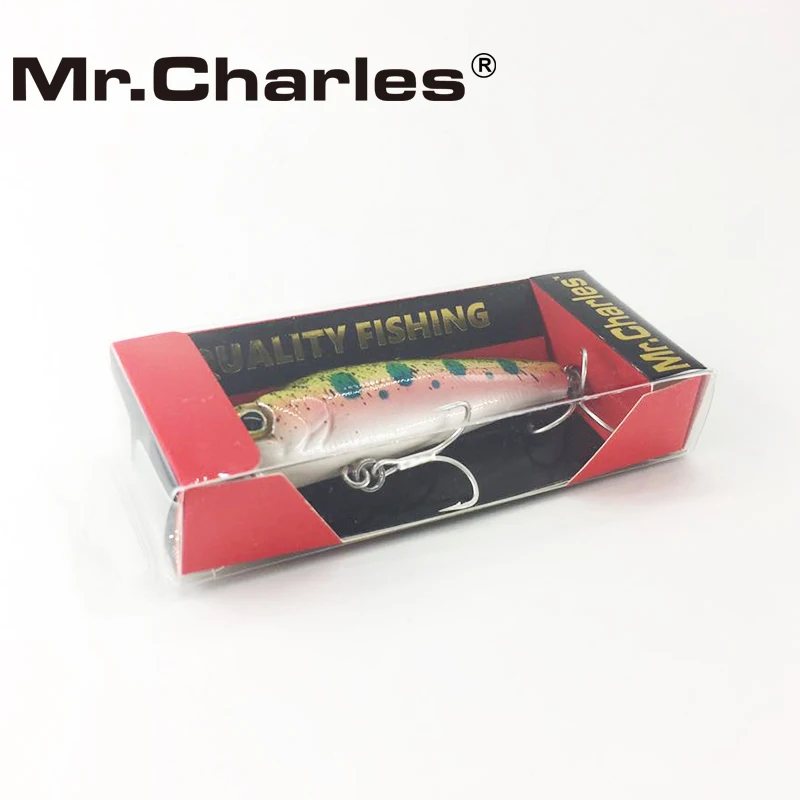 Mr.Charles CMC023 Fishing Lure 75mm/11.5g 0-1.0m floating Shad quality Professional Minnow Hard Baits hot model crank bait