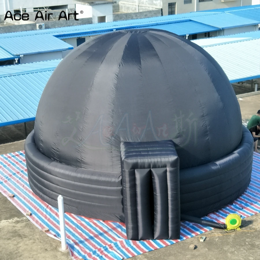 2024 Newly Style Portable Inflatable Planetarium Dome Indoors Movie Screen Discovery Projection Canopy Tent With Removable Mat