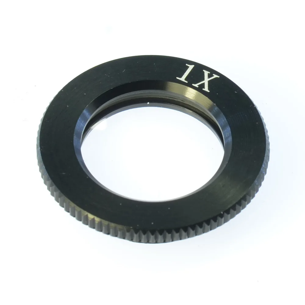 HAYEAR 0.5X 0.75X 1X 1.5X 2X Auxiliary Barlow Industrial Microscope Camera Objective Lens for 180X Microscope Camera C-mount Len