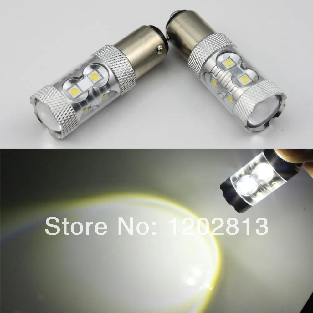 Free shipping Hot CREE Chip Led 50W 1157 BAY15D P21/5W BA15D BAZ15D P21/4W LED Brake Light 12V 24V car tail light bulb