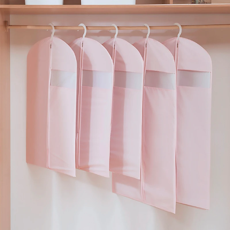 1pcs Clothes Dust Cover PVEA Case for Household Hanging-type Coat Suit Protect Storage Bag Wardrobe Organizer