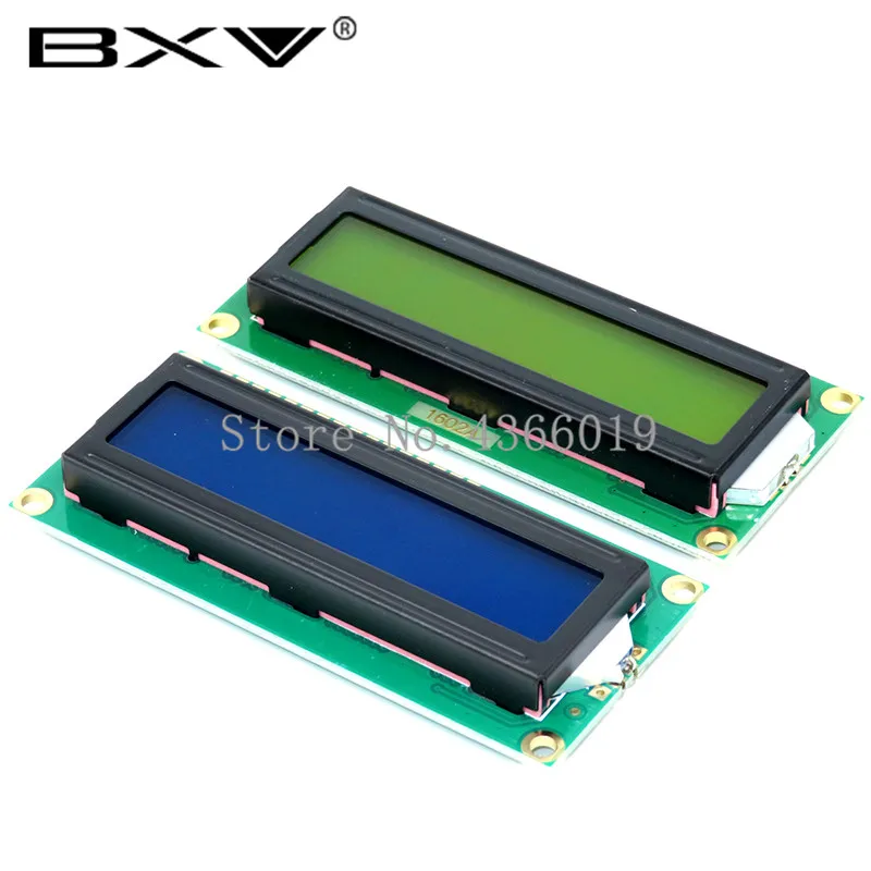 1PCS LCD1602/1604/2004 modulo giallo verde/blu dello schermo di 16x2 16x4 20x4 CRISTALLI LIQUIDI del carattere Modulo Display 1602 1604 2004 5V per