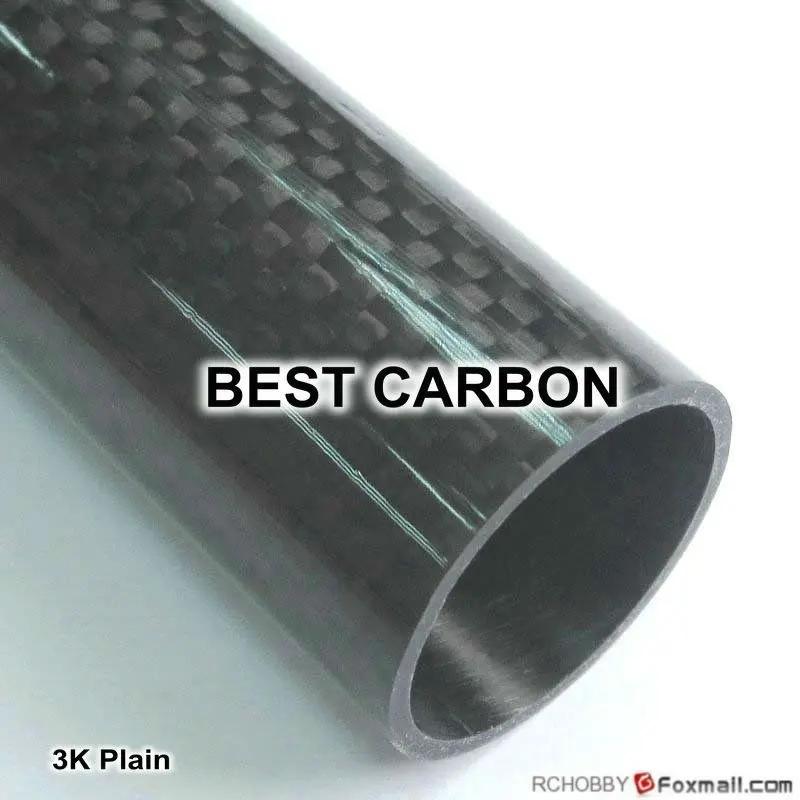 

Free shiping 4pcs x 10mm x 8mm x 2000mmm High Quality 3K Carbon Fiber Fabric Wound Tube