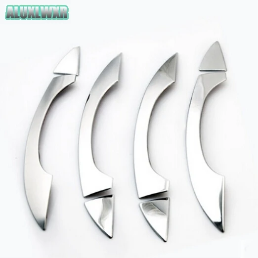 Car-styling Special Modified Door Handle Trim 3D Sticker 4PCS Stainless Steel Car Accessories Fit for Audi A6 C7