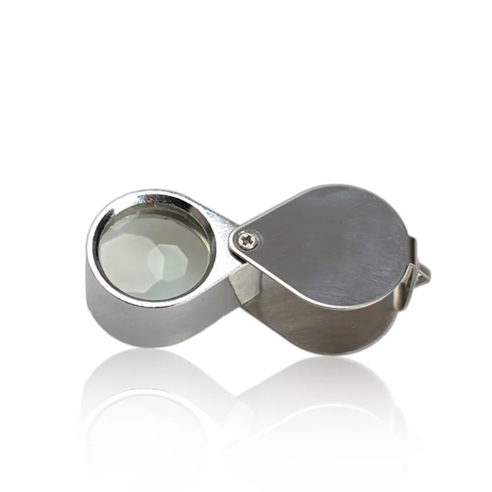 JETTING 1PCS Portable 20 x 21mm Jewelry Magnifying Glass 20X Folding Magnifier Loupe for Jewelry Coins Stamps Antiques