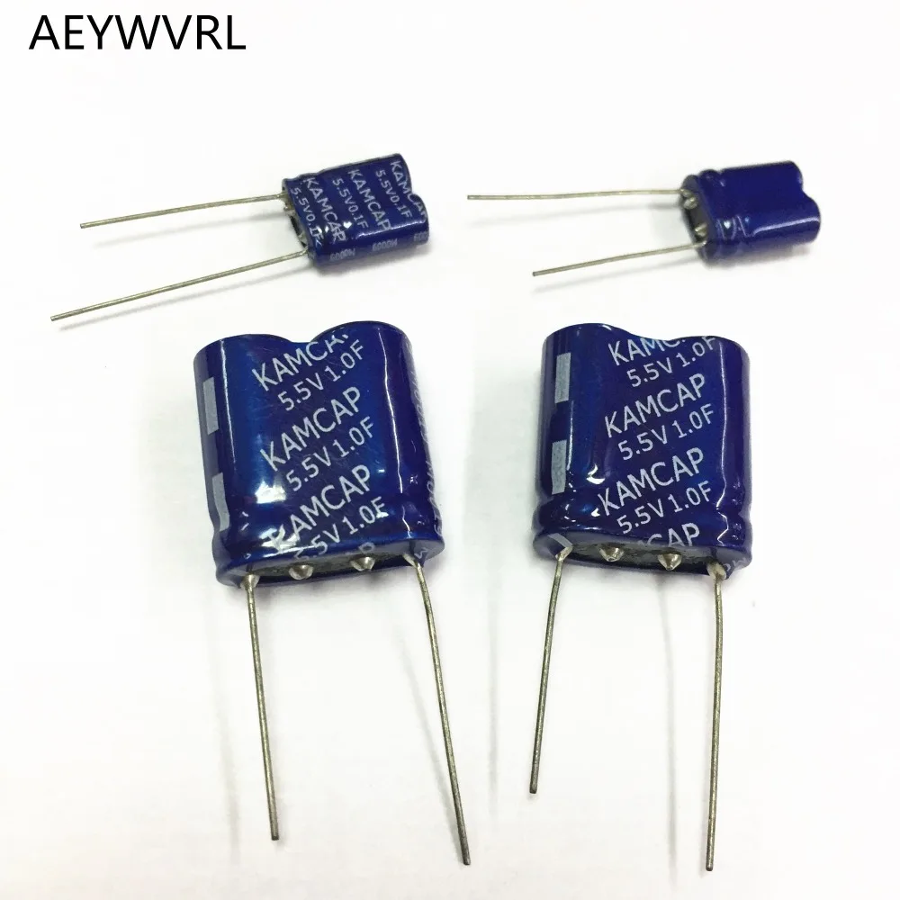 10PCS  capacitor 5.5V 0.1F 0.33F 0.47F 1F 1.5F 2F 4F 5F 10F