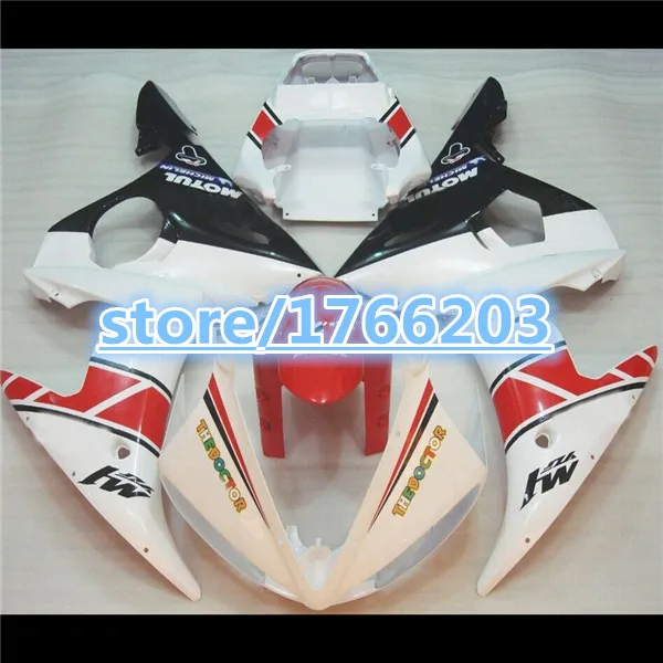 Fairing kit FOR YZF R6 2003 2004 2005 YZF-R6 03 04 05 red white black  YZFR6 600 03-05 YZF600 03 05 2003 2005 Fairing  Ning