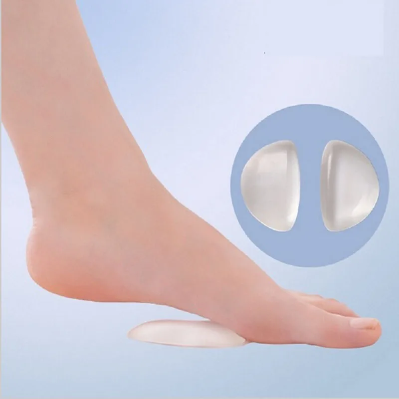 

3 pairs= 6pcs New silicone gel arch pad flat foot support orthotic weak or fallen arches shoe Inserts cushion Insoles