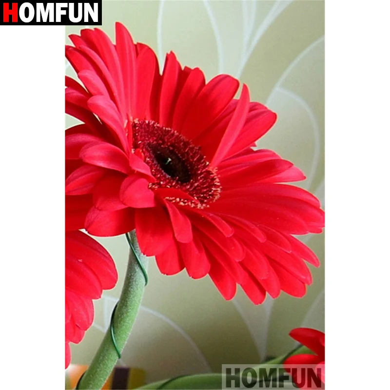 

HOMFUN Full Square/Round Drill 5D DIY Diamond Painting "African daisy" 3D Diamond Embroidery Cross Stitch Home Decor A18987