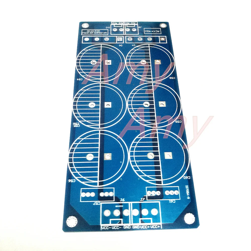 2pcs/lot 6*10000UF power level power supply board PCB empty plate sound big pond bridge rectifier