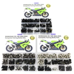 Fit For Kawasaki ZX10R ZX-10R 2004 2005 Complete Full Fairing Bolts Kit  Nuts Fairing Clips ZX10R 2004-2005 Kit